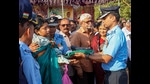 Relatives and Air Force personnel during the last rites of Wing Commander Hanumanth Rao Sarathi at Belagavi, Sunday, a day after he was killed in a plane crash in Madhya Pradesh's Morena on Sunday (PTI) Relatives and Air Force personnel during the last rites of Wing Commander Hanumanth Rao Sarathi at Belagavi, Sunday, a day after he was killed in a plane crash in Madhya Pradesh's Morena on Sunday (PTI)
