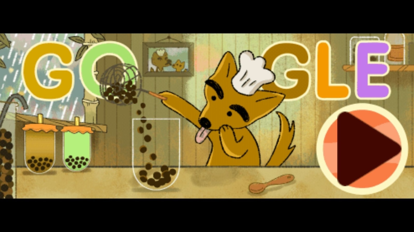 Google Doodle celebrates popular Taiwanese bubble tea with an