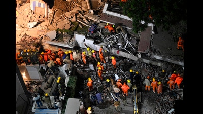 A view of the building collapse site. (Deepak Gupta)