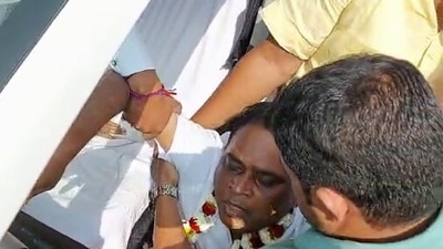 Odisha health minister Naba Das was shot at by a cop on Sunday afternoon. The reason is not yet known. (ANI) Odisha health minister Naba Das was shot at by a cop on Sunday afternoon. The reason is not yet known. (ANI)