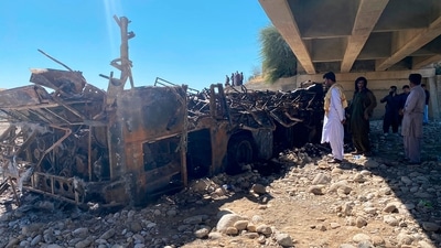 Nadeem said the bodies were charred beyond recognition and are being transported to Karachi for DNA sampling. After identification, the bodies will be handed over to the victims' relatives. (AP) Nadeem said the bodies were charred beyond recognition and are being transported to Karachi for DNA sampling. After identification, the bodies will be handed over to the victims' relatives. (AP)