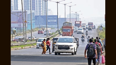According to the information provided, the camera was installed on June 10, 2022, and over the course of seven months, as many as 1.80 lakh violators were sent challans. (HT PHOTO)