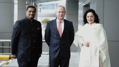 United Nations General Assembly President Csaba Korosi on Sunday arrived in India . (Twitter/@MEAIndia)