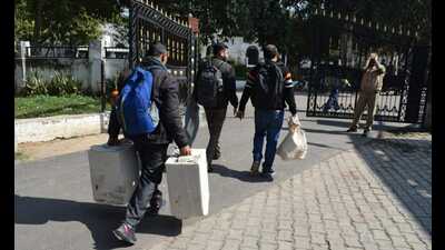 For the Allahabad-Jhansi seat, about 35,000 voters (teachers) are expected to cast their votes. (HT Photo)