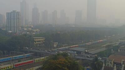 Mumbai, India - Jan. 29, 2023: Mumbai cityscape in the hazy weather from parel in Mumbai, India, on Sunday, January 29, 2023. (Photo by Satish Bate/ Hindustan Times) (Hindustan Times) Mumbai, India - Jan. 29, 2023: Mumbai cityscape in the hazy weather from parel in Mumbai, India, on Sunday, January 29, 2023. (Photo by Satish Bate/ Hindustan Times) (Hindustan Times)