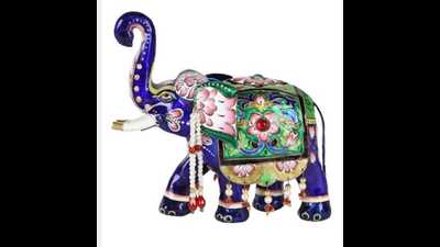 Several experts of gulabi meenakaari (the art of enamelling and not painting), had been roped in to complete the orders on time, officials said, adding the department of MSME and export promotion, UP had placed an order for over 2,000 cufflinks. (Pic for representation) Several experts of gulabi meenakaari (the art of enamelling and not painting), had been roped in to complete the orders on time, officials said, adding the department of MSME and export promotion, UP had placed an order for over 2,000 cufflinks. (Pic for representation)