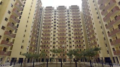 The slum rehabilitation project in Kalkaji in New Delhi was inaugurated in November 2022. (Sanjeev Verma/HT Photo) The slum rehabilitation project in Kalkaji in New Delhi was inaugurated in November 2022. (Sanjeev Verma/HT Photo)