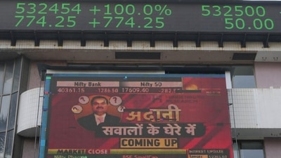 The Hindenburg Report has pointed to the alleged manipulation of stock price by the Adani Group and alleged financial irregularities. (AP) The Hindenburg Report has pointed to the alleged manipulation of stock price by the Adani Group and alleged financial irregularities. (AP)