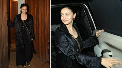 Alia Bhatt is currently spending all her time with daughter Raha these days. She had wrapped up her upcoming films Rocky Aur Rani Ki Prem Kahani and Hollywood debut, Heart of Stone during her pregnancy. On Sunday, she was spotted at Zoya Akhtar's house, probably to discuss her next with Farhan Akhtar, Jee Le Zaraa. Katrina Kaif, who has also signed the film, also joined her. (Varinder Chawla) Alia Bhatt is currently spending all her time with daughter Raha these days. She had wrapped up her upcoming films Rocky Aur Rani Ki Prem Kahani and Hollywood debut, Heart of Stone during her pregnancy. On Sunday, she was spotted at Zoya Akhtar's house, probably to discuss her next with Farhan Akhtar, Jee Le Zaraa. Katrina Kaif, who has also signed the film, also joined her. (Varinder Chawla)