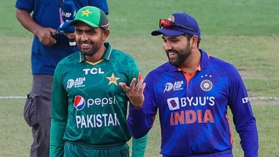Babar Azam (L) and Rohit Sharma (Getty )
