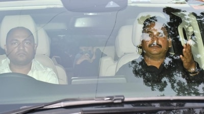 Days after the release of Pathaan, Deepika Padukone was spotted at the Gaiety Galaxy cinema on Sunday. She hid her face from fans in order to avoid being mobbed. (Varinder Chawla) Days after the release of Pathaan, Deepika Padukone was spotted at the Gaiety Galaxy cinema on Sunday. She hid her face from fans in order to avoid being mobbed. (Varinder Chawla)