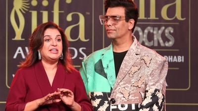 Farah Khan has once again made fun of Karan Johar's fashion choices. (PTI) Farah Khan has once again made fun of Karan Johar's fashion choices. (PTI)