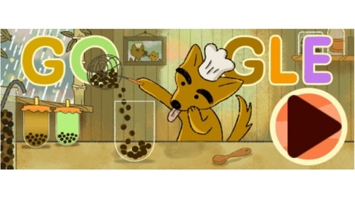 Google Doodle is celebrating popular bubble tea with this interactive game. (Google) Google Doodle is celebrating popular bubble tea with this interactive game. (Google)