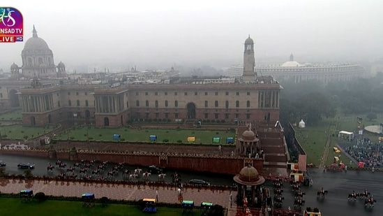 The ceremony traces its origins to the early 1950s when Major Roberts of the Indian Army indigenously developed the unique ceremony of display by the massed bands.