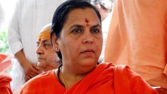 Uma Bharti had earlier opposed the wine shop located near the temple. (HT_PRINT)