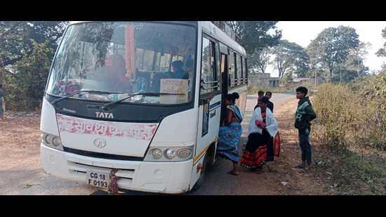 The bus service, through one of the core Maoist areas and the lush green forests of Bastar’s Dantewada and Sukma districts, resumed on January 15 The bus service, through one of the core Maoist areas and the lush green forests of Bastar’s Dantewada and Sukma districts, resumed on January 15