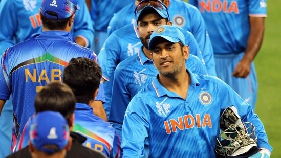 MS Dhoni during the 2015 World Cup