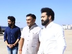 Jr NTR on his way to visit Nandamuri Taraka Ratna at NH Hospital, Bangalore. Jr NTR on his way to visit Nandamuri Taraka Ratna at NH Hospital, Bangalore.