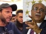 Shahid Afridi; Najam Sethi Shahid Afridi; Najam Sethi