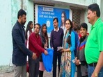 Water Woman Shipra along with the officials of the Forest department Water Woman Shipra along with the officials of the Forest department