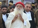 Asaram Bapu allegedly raped the woman on several occasions from 2001 to 2006 when she was living at his ashram on the outskirts of the city.(HT/File Photo) Asaram Bapu allegedly raped the woman on several occasions from 2001 to 2006 when she was living at his ashram on the outskirts of the city.(HT/File Photo)