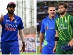 Jasprit Bumrah and Shaheen Afridi Jasprit Bumrah and Shaheen Afridi