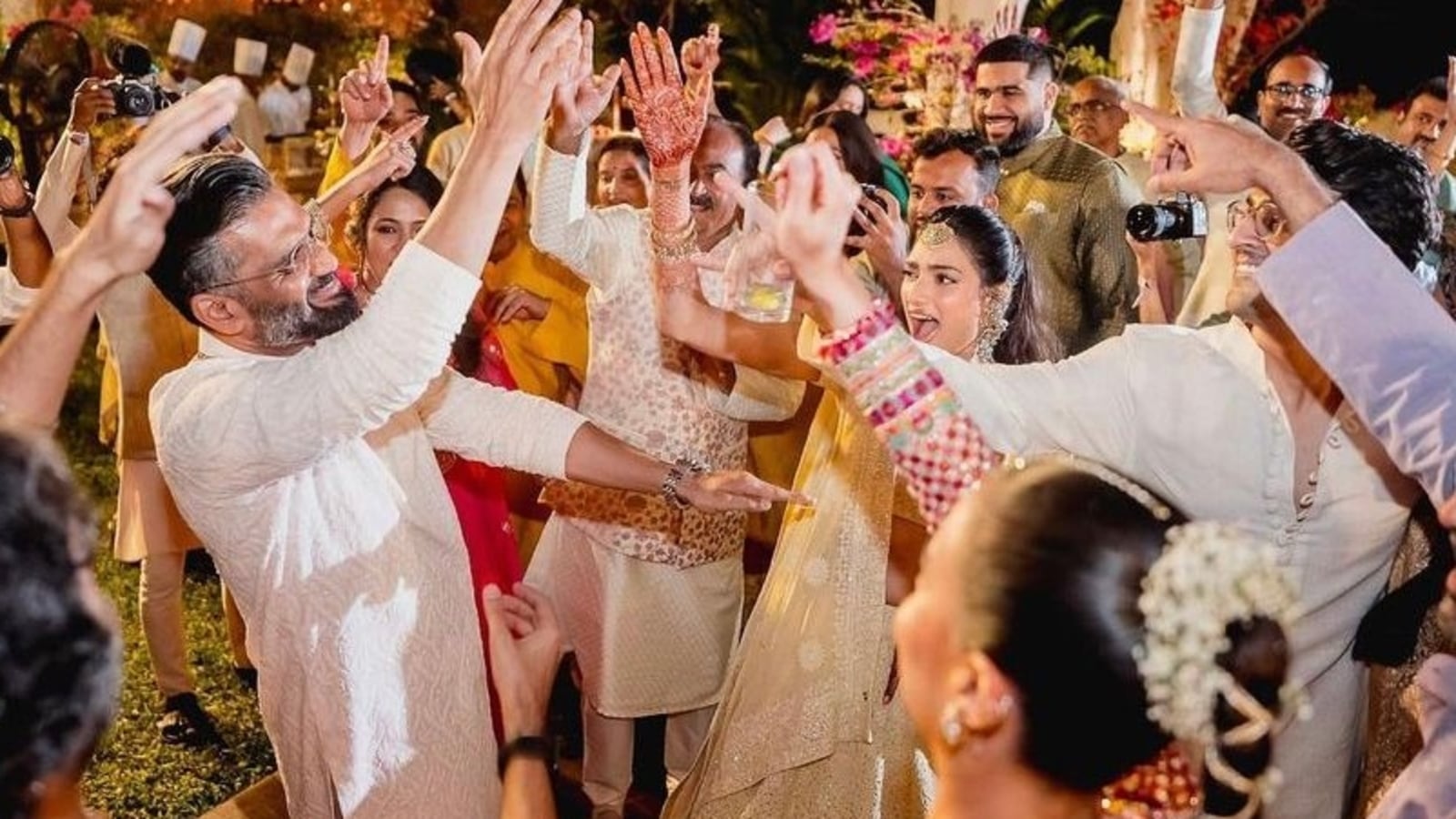 Suniel Shetty Dances With Athiya Shetty At Mehendi Ceremony Pens Heartfelt Note Bollywood