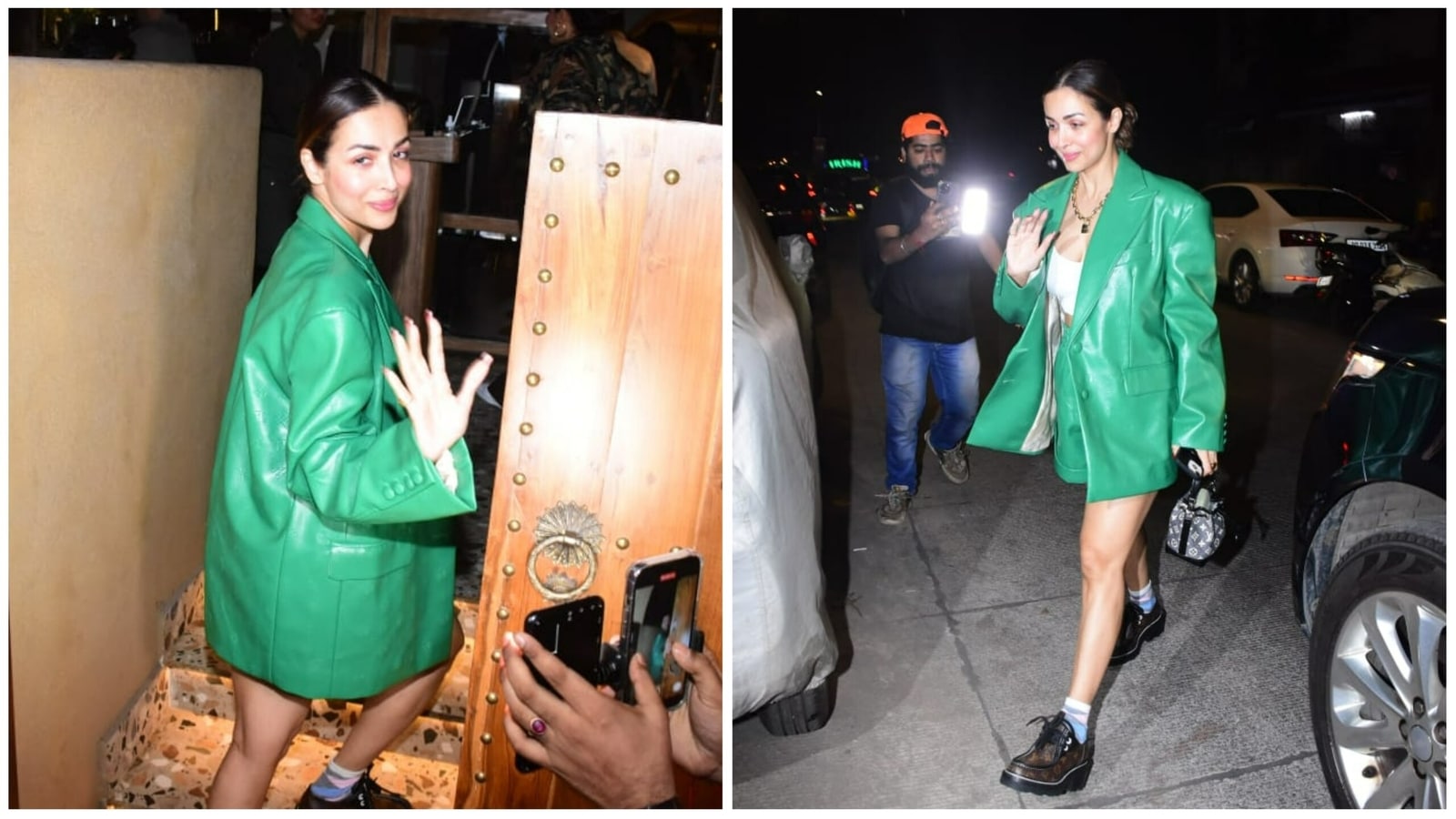 Malaika Arora steps out in green, takes inspiration from her own party outfit. See pics