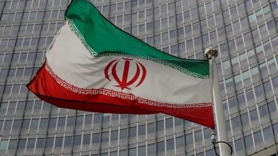 Iran-Russia Relations: An Iranian flag flutters. (File)