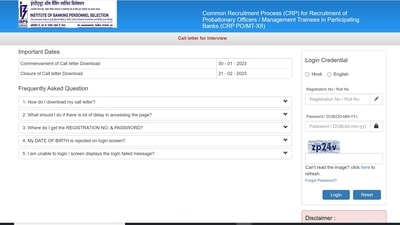 IBPS PO interview call letter out at ibps.in IBPS PO interview call letter out at ibps.in