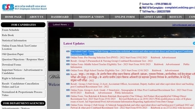 MPPEB Group 2 admit card 2023: Hall ticket released for sub group 3 MPPEB Group 2 admit card 2023: Hall ticket released for sub group 3