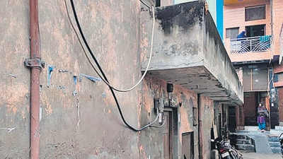 Shanti Devi lived alone in a single-storey, eight bedroom house after her husband Om Prakash Sharma died in January 2018. Her family members have alleged that her body was found bound and gagged on a bed. (HT Photo) Shanti Devi lived alone in a single-storey, eight bedroom house after her husband Om Prakash Sharma died in January 2018. Her family members have alleged that her body was found bound and gagged on a bed. (HT Photo)