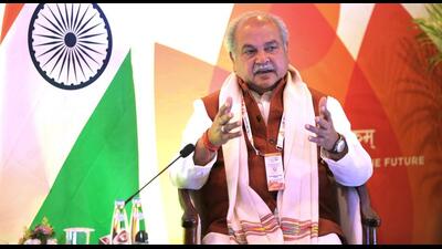 Union agriculture minister Narendra Singh Tomar addresses a press conference after attending the inauguration of the first G20 International Financial Architecture Working Group meeting, in Chandigarh on Monday. (ANI) Union agriculture minister Narendra Singh Tomar addresses a press conference after attending the inauguration of the first G20 International Financial Architecture Working Group meeting, in Chandigarh on Monday. (ANI)
