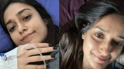 Ileana D'Cruz shared after and before photos from her recent hospitalisation. Ileana D'Cruz shared after and before photos from her recent hospitalisation.