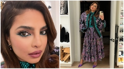 Priyanka Chopra shared her look for a recent party on Instagram. Priyanka Chopra shared her look for a recent party on Instagram.