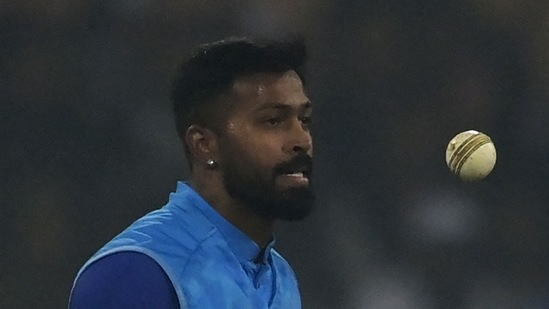 Pandya led India over the line with Suryakumar Yadav on a tricky pitch during the 2nd T20I(Getty Images)
