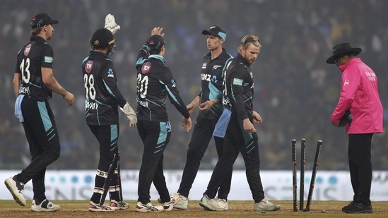 India and New Zealand engaged in a low-scoring thriller in Lucknow (AP)