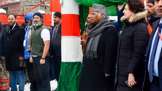 With the rally, the curtains have come down on the yatra that traversed a dozen states and two Union territories in nearly five months after its launch on September 7 last year in Kanyakumari.(PTI)