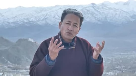 Sonam Wangchuk shared a video message for PM Modi. (Screengrab/ YouTube) 