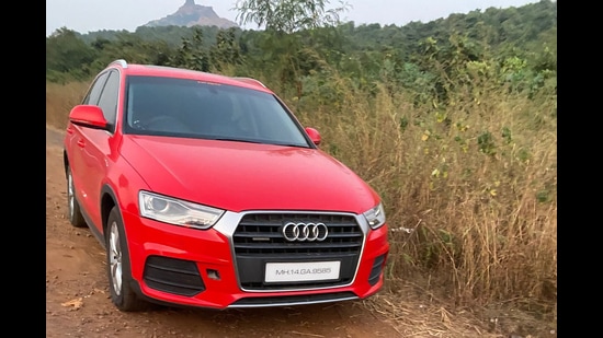 The bullet-riddled body of 45-year-old businessman identified as Sanjay Karle was found in an Audi car parked along the Mumbai-Goa highway, at Karnala, near Panvel on November 18, 2022. (HT PHOTO)