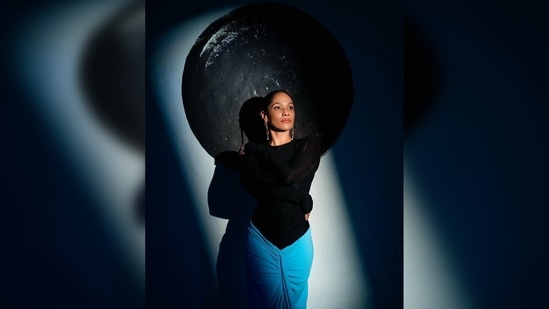 Masaba Gupta couldn't find a better day than her wedding to wear the couture of the designer she admires, Azzedine Alaia. (Instagram/@masabagupta)