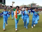 Potchefstroom, Jan 29 (ANI): India Women players celebrate with trophy after winning the U19 T20 World Cup final against England Women, at Senwes Park, in Potchefstroom on Sunday. (ANI Photo) Potchefstroom, Jan 29 (ANI): India Women players celebrate with trophy after winning the U19 T20 World Cup final against England Women, at Senwes Park, in Potchefstroom on Sunday. (ANI Photo)