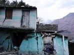 Cracks appear on the walls of a residential house in land subsidence hit Joshimath town (PTI Photo) Cracks appear on the walls of a residential house in land subsidence hit Joshimath town (PTI Photo)