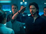 Shah Rukh Khan in a still from 'Pathaan'. Shah Rukh Khan in a still from 'Pathaan'.