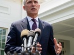 NATO Secretary General Jens Stoltenberg is seen. NATO Secretary General Jens Stoltenberg is seen.