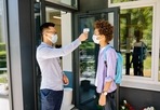 Infrared thermometer can help take readings more quickly.