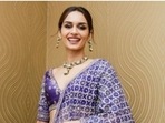 Manushi Chhillar is elegance personified in a blue and silver lehenga(Instagram/@manushi_chhillar) Manushi Chhillar is elegance personified in a blue and silver lehenga(Instagram/@manushi_chhillar)