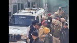 Bhagwanpuria was brought to Mohali on a production warrant from Bathinda jail. (HT Photo) Bhagwanpuria was brought to Mohali on a production warrant from Bathinda jail. (HT Photo)