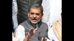 JD(U) leader Upendra Kushwaha addresses a press conference in Patna on Tuesday. (Santosh Kumar/HT Photo) JD(U) leader Upendra Kushwaha addresses a press conference in Patna on Tuesday. (Santosh Kumar/HT Photo)