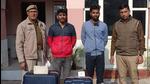 The arrested men have been identified as delivery executive Sachin Kumar, a resident of Ghaziabad, and Vikas, a resident of Amroha. (HT Photo) The arrested men have been identified as delivery executive Sachin Kumar, a resident of Ghaziabad, and Vikas, a resident of Amroha. (HT Photo)